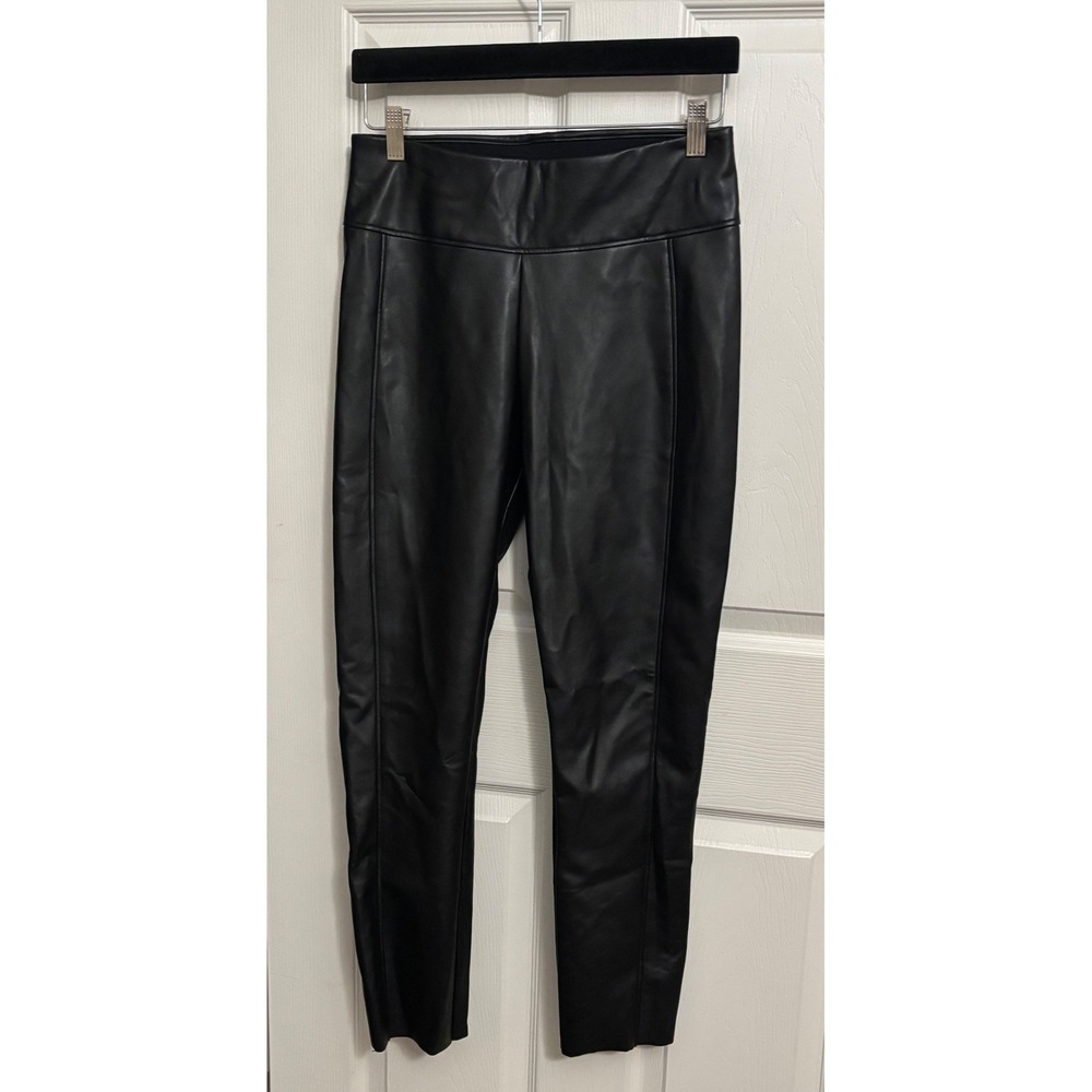 Wolford‎ | Edie Forming Leggings Black Vegan Leather Sz 10